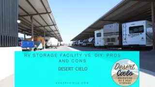 RV Storage Facility vs. DIY Pros and Cons - Desert Cielo