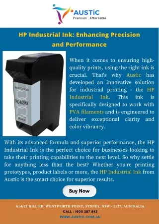 HP Industrial Ink Enhancing Precision and Performance