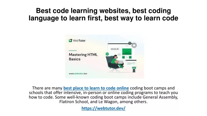 best code learning websites best coding language to learn first best way to learn code