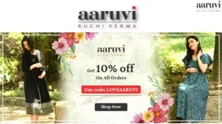 Buy Maternity Midi Dress Online - Aaruvi Ruchi Verma