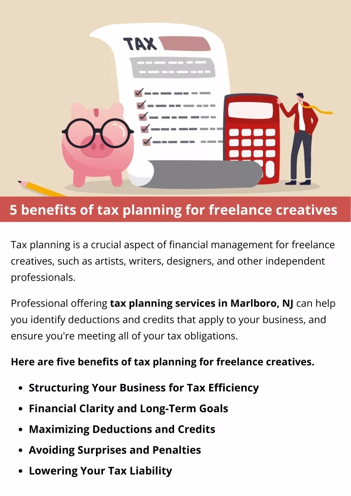 5 benefits of tax planning for freelance creatives