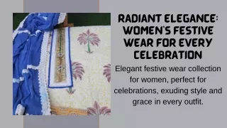 Radiant Elegance Women's Festive Wear for Every Celebration_cotlin