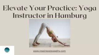 Elevate Your Practice Yoga Instructor in Hamburg