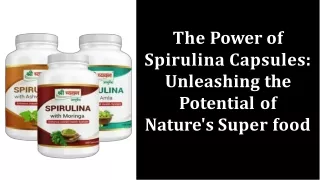Spirulina Capsules benefits