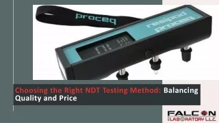 Choosing the Right NDT Testing Method: Balancing Quality and Price