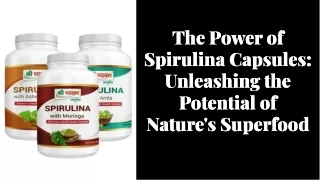 spirulina capsules health benefits