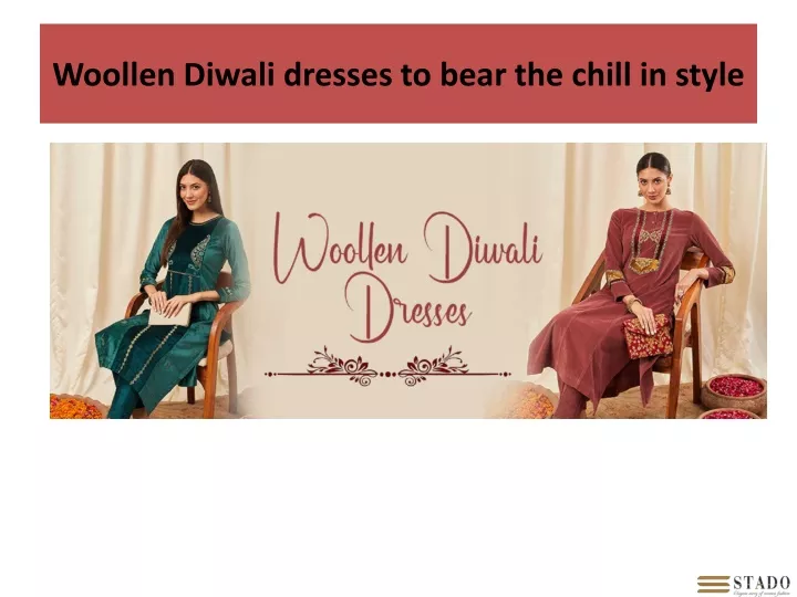 woollen diwali dresses to bear the chill in style