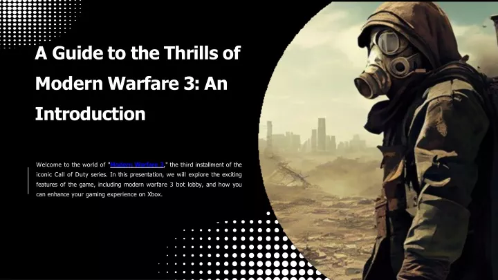 a guide to the thrills of modern warfare 3 an introduction