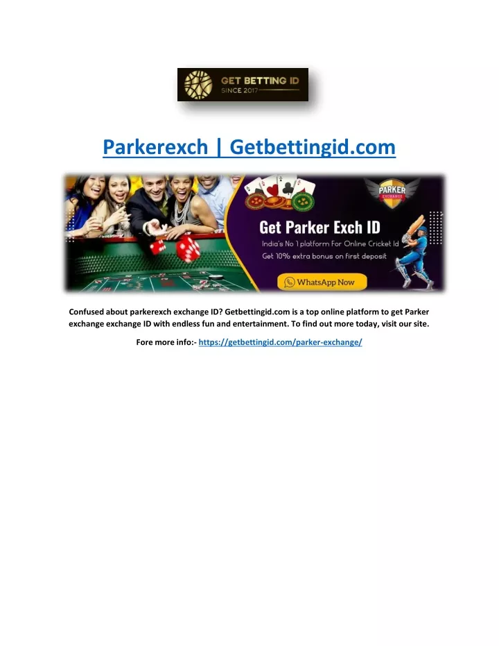 parkerexch getbettingid com