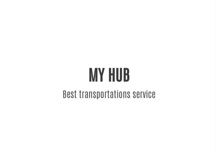 my hub