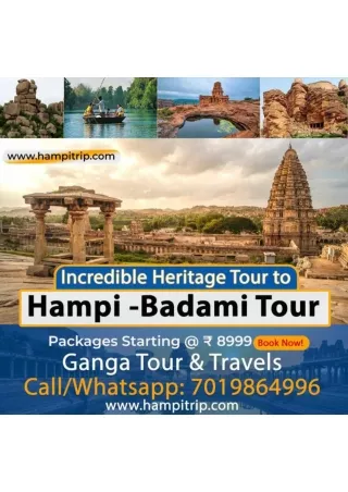Hampi & Badami Tour Package