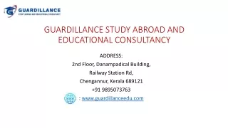 guardillance study abroad and educational consultancy