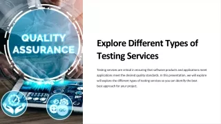 IT testing services - Types of Testing Services | V2Soft