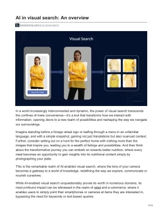 AI in visual search An overview (2)
