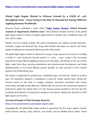 https www researchnester com reports light engine