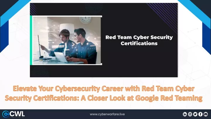 elevate your cybersecurity career with red team