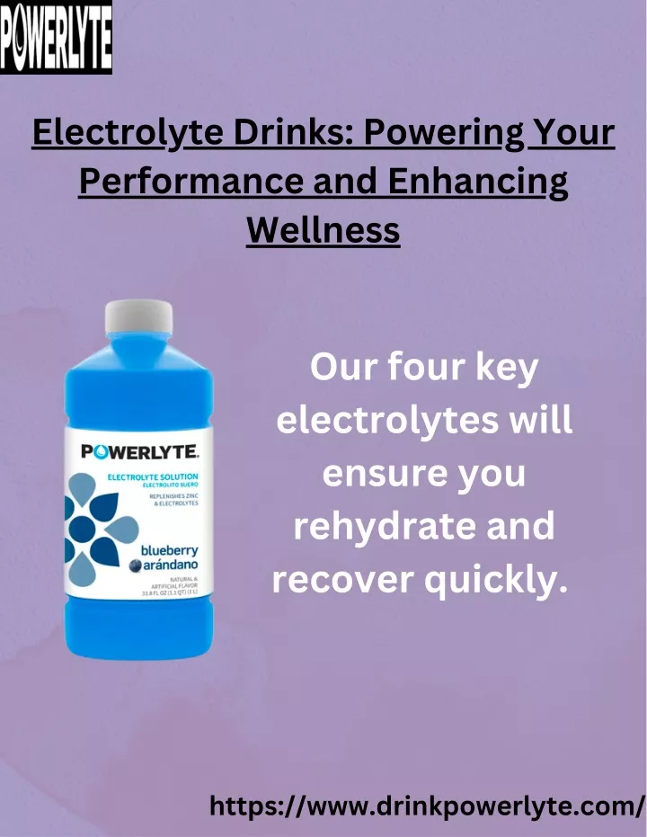 electrolyte drinks powering your performance