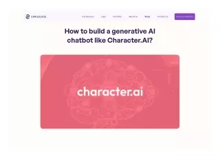How to build a generative AI chatbot like Character.AI?