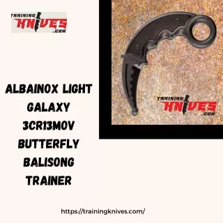 Albainox Light Galaxy 3Cr13Mov Butterfly Balisong Trainer