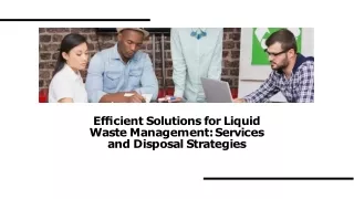 Efﬁcient Solutions for Liquid  Waste Management: Services  and Disposal Strategi