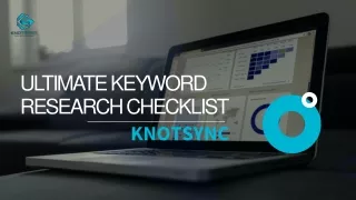 Ultimate Keyword Research Checklist - Knotsync