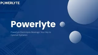 Powerlyte Electrolytes Beverage Your Key to Optimal Hydration