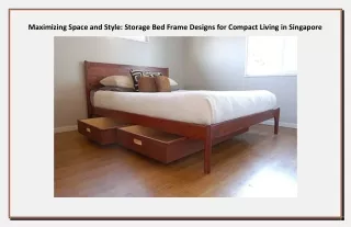 Maximizing Space and Style- Storage Bed Frame Designs for Compact Living in Singapore