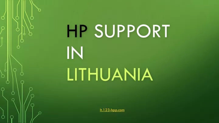 hp support in lithuania