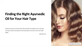 Finding-the-Right-Ayurvedic-Oil-for-Your-Hair-Type