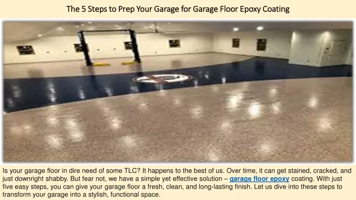 th 5 st ps to pr p your garag for garag floor epoxy coating