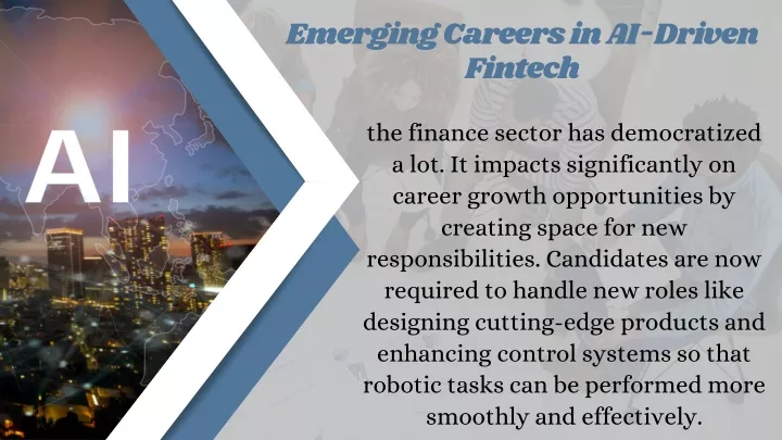 emerging careers in ai driven fintech