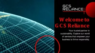 Unlocking Sustainability with GCS Reliance's Expert Services