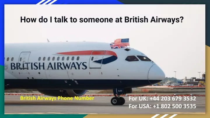 how do i talk to someone at british airways