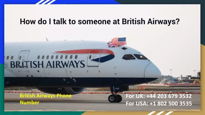 how do i talk to someone at british airways