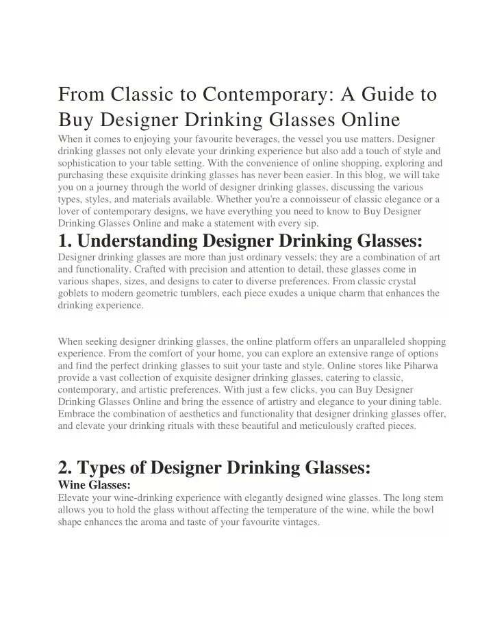 from classic to contemporary a guide