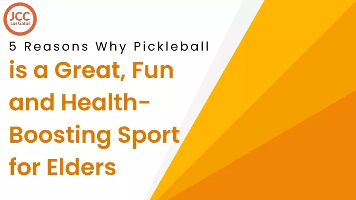 5 reasons why pickleball