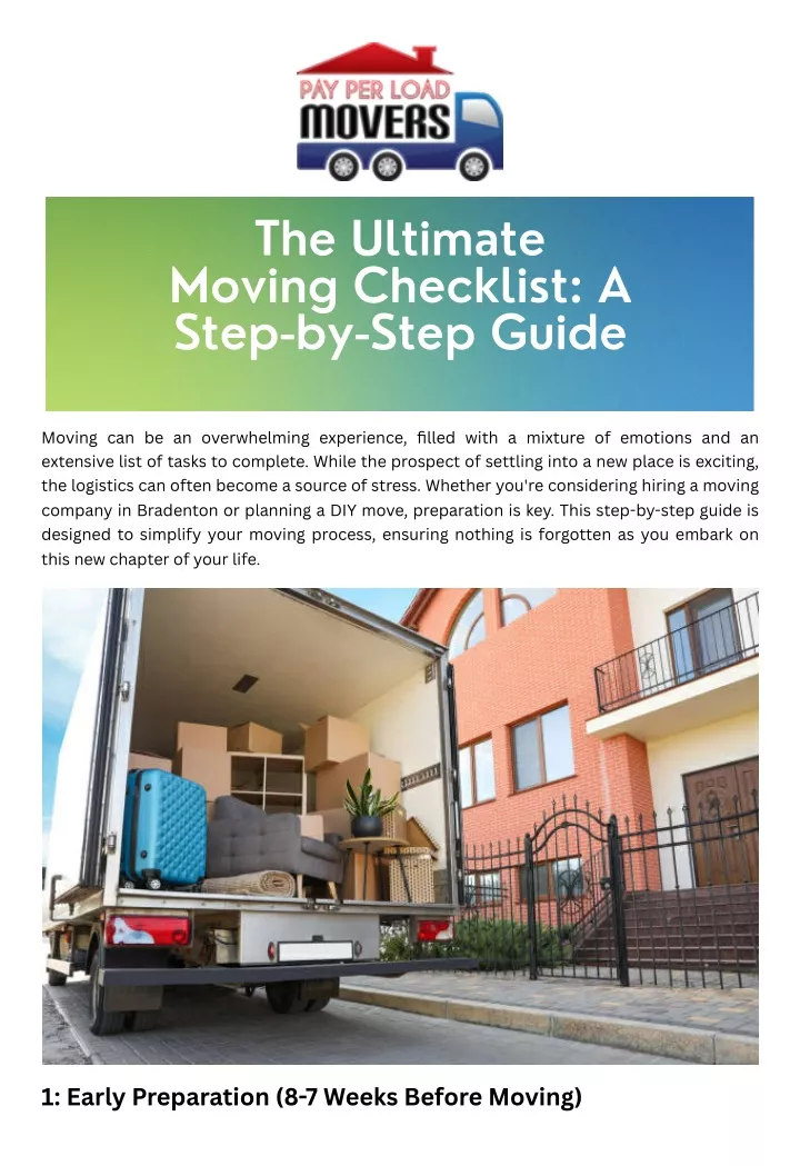 the ultimate moving checklist a step by step guide