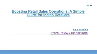 Boosting Retail Sales Operations