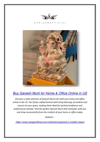 Buy Ganesh Murti for Home