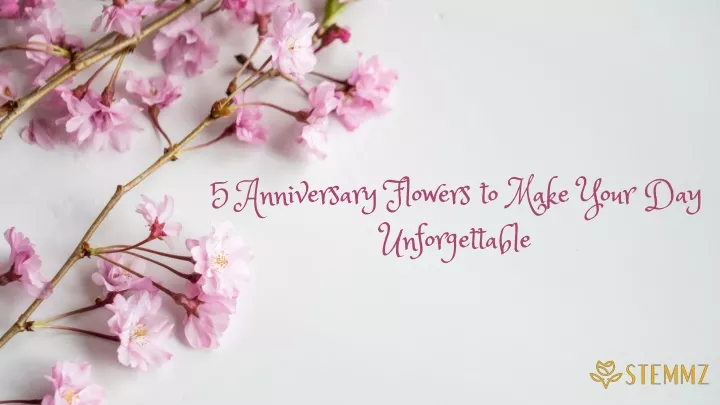 5 anniversary flowers to make your