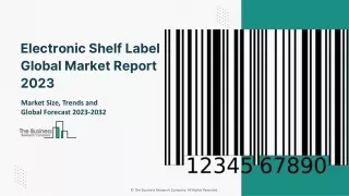 electronic shelf label global market report 2023