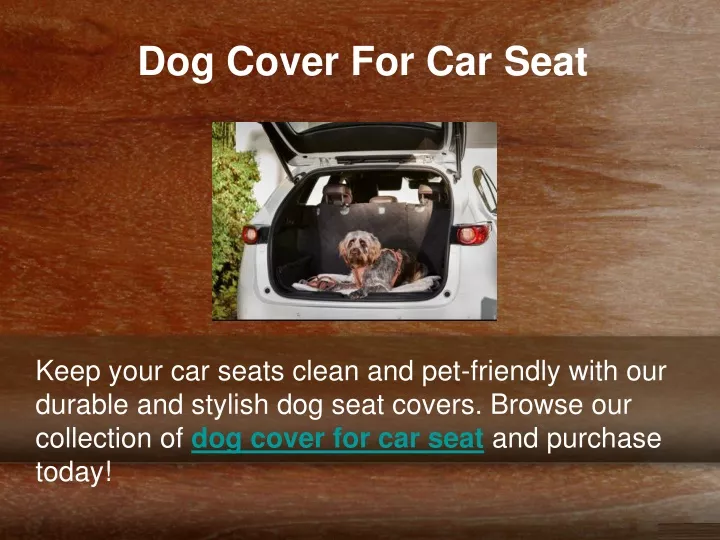 dog cover for car seat
