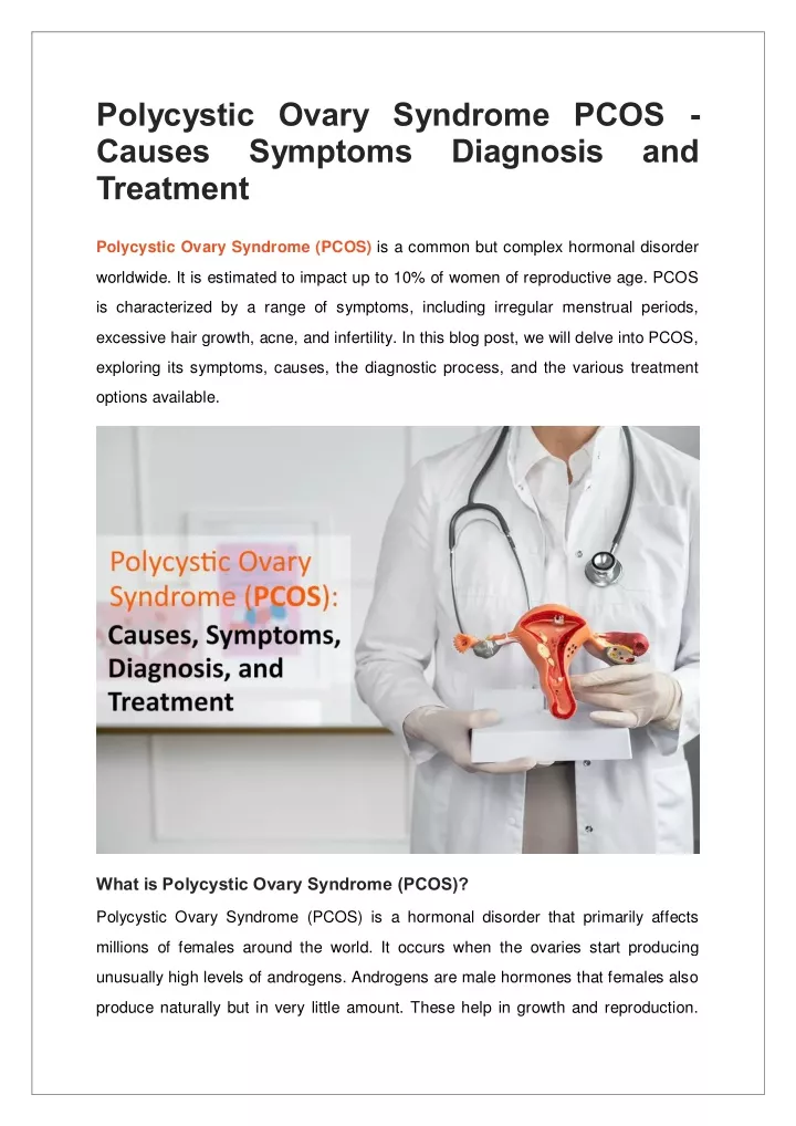 Ppt Polycystic Ovary Syndrome Pcos Causes Symptoms Diagnosis And Treatment Powerpoint 