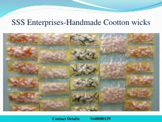 Handmade Cotton Wicks