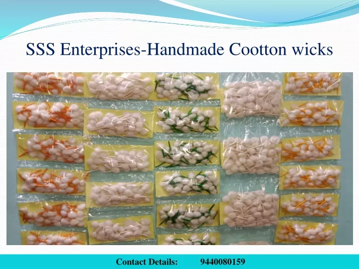 sss enterprises handmade cootton wicks