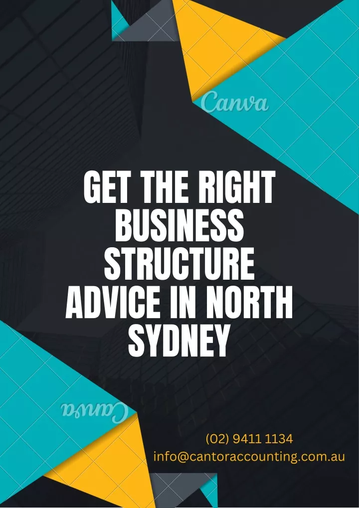 get the right business structure advice in north