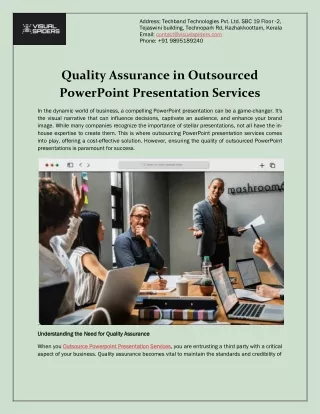 Quality Assurance in Outsourced PowerPoint Presentation Services