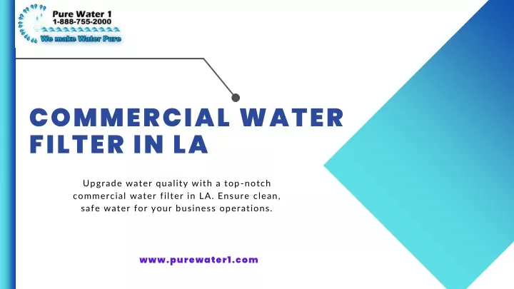 commercial water filter in la