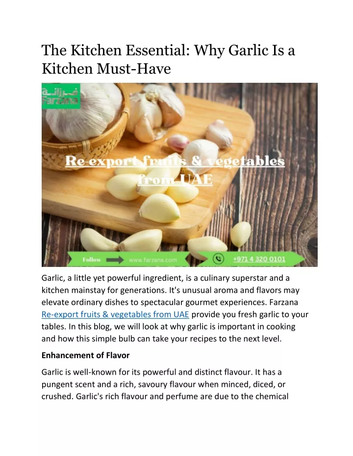 the kitchen essential why garlic is a kitchen