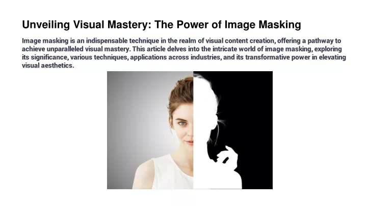 unveiling visual mastery the power of image